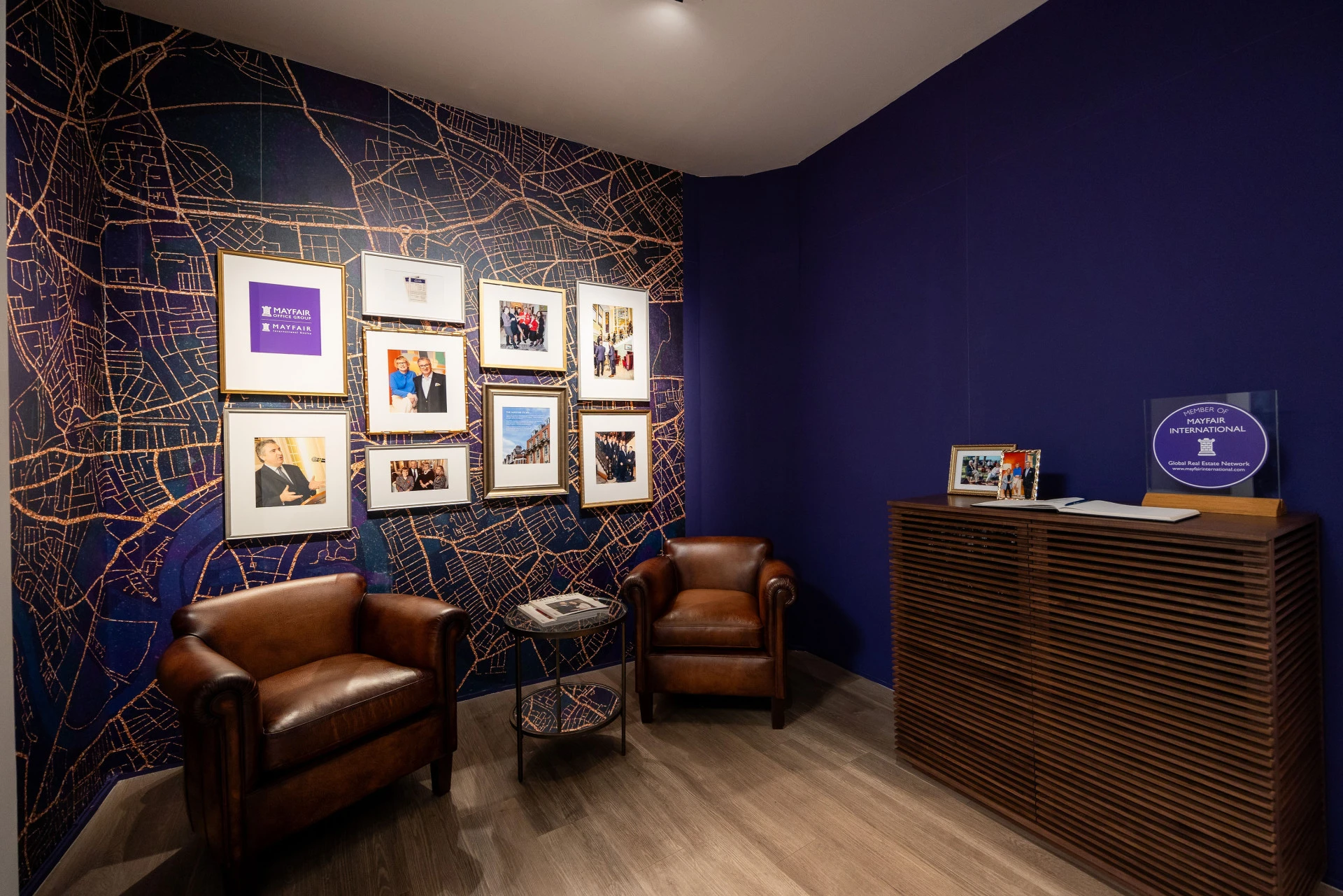 Mayfair office seating area